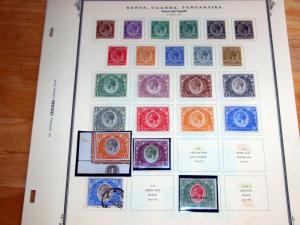 Kenya, Uganda Tanganyika Lovely Fresh Mint Stamp Collection Values to 50R & £20