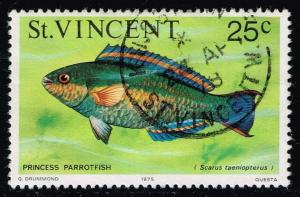 St. Vincent #418 Princess Parrotfish; Used (0.25)