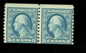 US # 496, Imperforates and Coil Stamp, Mint, Pair