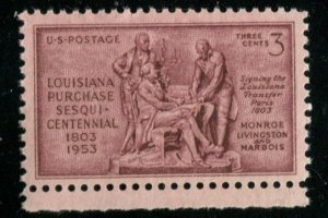 1020 US 3c Louisiana Purchase, MNH