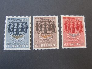 Vietnam 1965 Sc 258-60 set MNH