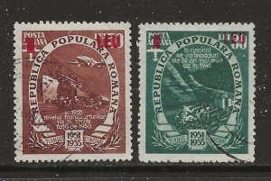 Romania Scott catalog # C40 & C41 Used