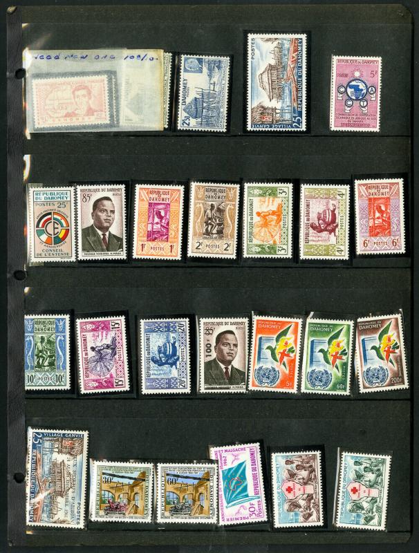 France Colony Popular Mint mid-1900s Vintage Stamp Collection Hard to Assemble