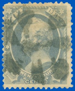 US Scott #O43 24¢ NAVY DEPT OFFICIAL, PINWHEEL Fancy Cancel! SCV $85, Faults 