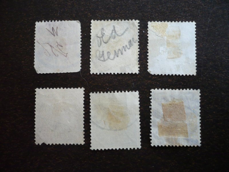 Stamps - Germany - Scott# 46,46a,47-49,51 - Used Partial Set of 6 Stamps