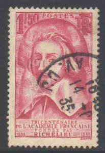 France Scott 304 - SG530, 1935 Richelieu 1f50 used