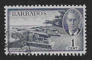 BARBADOS SC# 216 VF/U 1950
