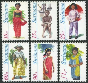 Surinam 541-545,MNH.Michel 888-893. Costumes,1979.