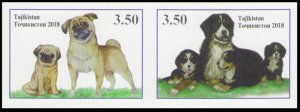 2018 Tajikistan 782-783bPaar Dogs 20,00 €