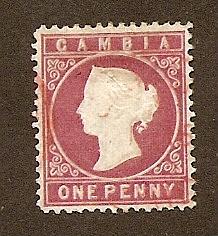 Gambia  Scott #6  Used  Scott CV $7.00