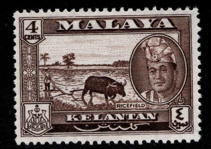 MALAYA Kelantan Scott 86 MH* Sultan Yahya Petra stamp