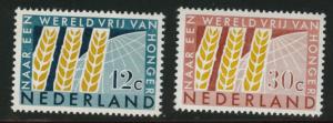 Netherlands Scott 413-414 MNH** 1963 FAO set