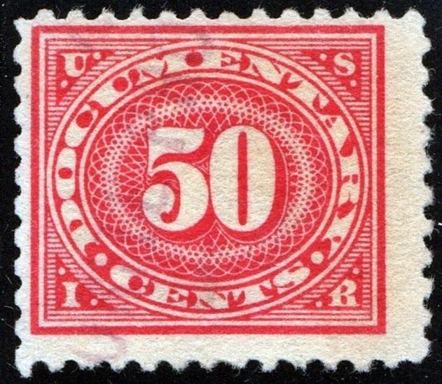 R238 50¢ Documentary Stamp (1917) Used