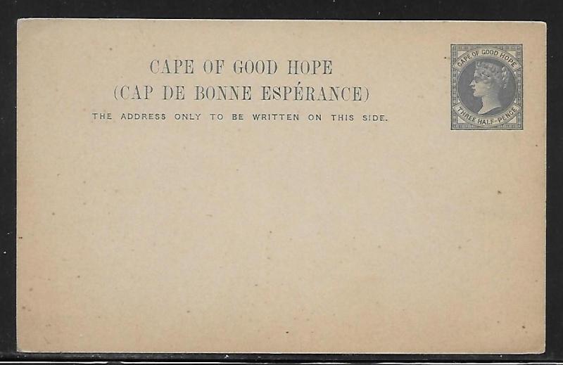 Cape of Good Hope Stationery Postcard H&G 4 Mint