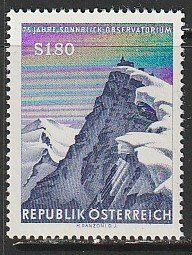 1961 Austria - Sc 666 - MNH VF - 1 single - Sonnboich Mountain and Observatory