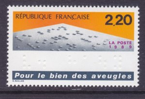 France 2140 MNH 1989 Valentin Hauy School for Blind Founder Brail Issue VF