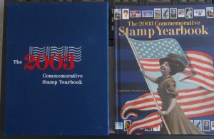 2003 USPS Commemorative Hardback Yearbook. Stamps Mounted.  #02 USPS2003