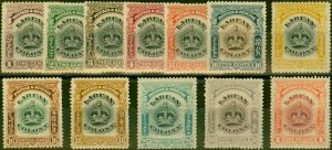 Labuan 1902-03 Set of 12 SG117-128 Fine & Fresh MM