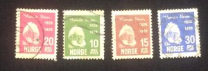 D)1928, NORWAY, SERIES, CENTENARY OF THE BIRTH OF PLAYWRIGHT