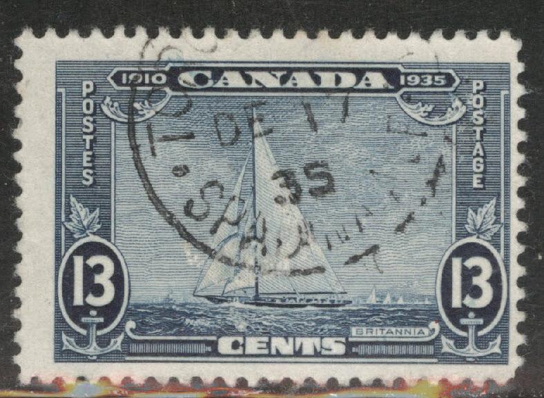 Canada Scott 216 Used 1935 Royal Yacht Britannia from KGV Silver Jubilee set