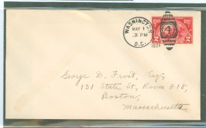 US 615 1924 2c Huguenot/Walloon on an addressed uncacheted first day cover with a May 1 Washington, DC cancel.