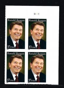 SCOTT # 3897, TR, PLATE # BLOCK of FOUR, nice, XF, MINT NH, SHIP $1.00