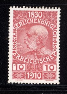 Austria 1910  Scott #133 MH