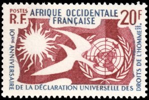 French West Africa #85  MNH - Human Rights (1958)