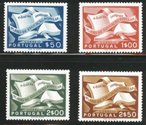 PORTUGAL Scott 794-797 National Literacy Book Set CV $64 MNH*