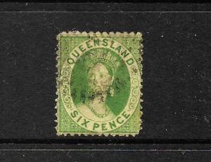   QUEENSLAND 1862-67  6d     QV    FU    SG 27