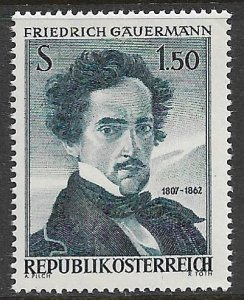 AUSTRIA 1962 Friedrich Gauermann Painter Art  Issue Sc 683 MNH