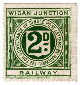 (I.B) Wigan Junction Railway : Letter Stamp 2d