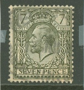 Great Britain #168a var Used Single