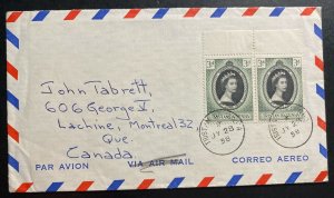 1958 Tristan Da Cunha Queen Elizabeth II Coronation Cover To Lachine Canada