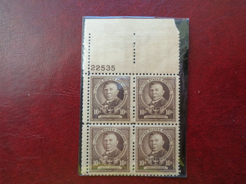 1940 USA Famous Americans Series Blocks of 4x4 MNH