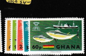 Ghana Fish SC 251-5 MNH (1gef)