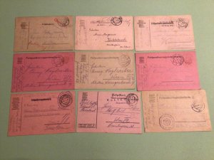 Austr-Hungarian Military Mail Service WW1 Feldpost 9 items  Ref A957