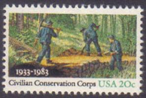 USA 1983 20c Civilian Conservation Corps Fine MNH