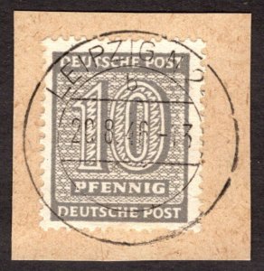 1945, Germany, West Saxony, 10pf, Used, Mi 131Y