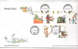 2012 Roald Dahl unaddressed FDC with New York CDS WS32516