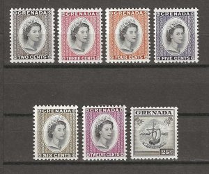 GRENADA 1964/66 SG 214/220 MNH