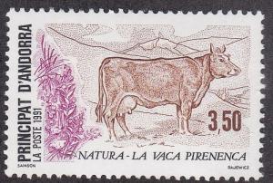 French Andorra # 407, Farm Animal - Cow, NH, 1/3 Cat