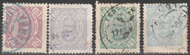 Angola #26, 28-30  F-VF Used CV $13.75  (A16821)