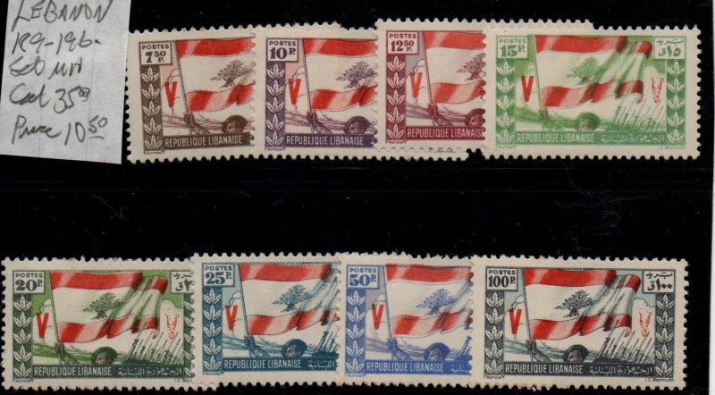 Lebanon 189-196 Set Mint Hinged