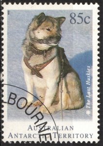 Australian Antarctic SC#L92 85c Siberian Husky (1994) Used