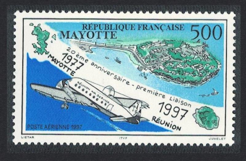 Mayotte 20th Anniversary of First Mayotte-Reunion Air Flight SG#74