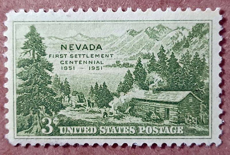 United States #999 3c Nevada First Settlement Centennial MNH (1951)