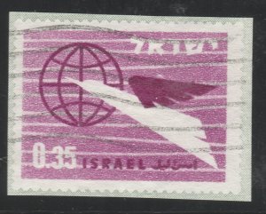 ISRAEL Postal Stationery Cut Out A17P30F38484-