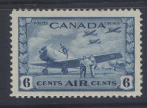 Canada - Scott C7  - Air Post -1942 - MLH - Single  6c Stamp