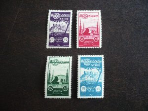 Stamps - Syria - Scott# C187-C190 - Mint Hinged Set of 4 Stamps